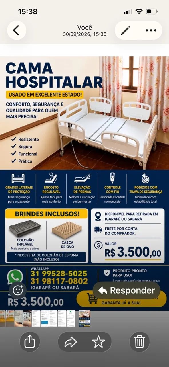 Cama motorizada 