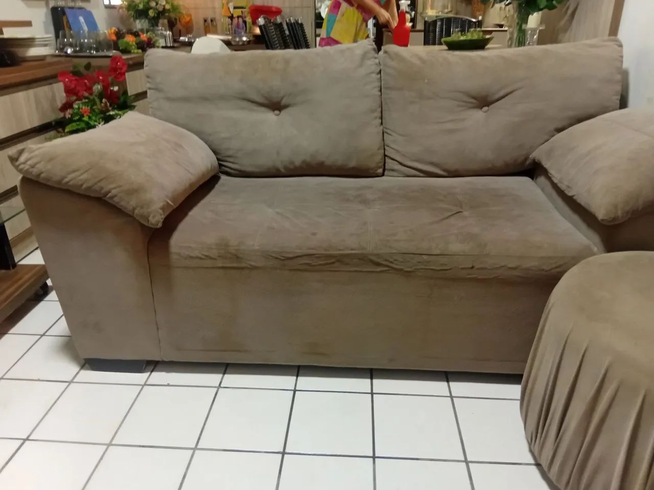 Conjunto de sofa de 3 e 4 lugares 