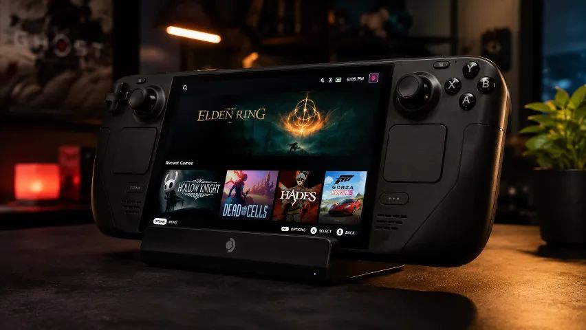 Steam Deck OLED 1TB Seminovo - Completo com Capa, Carregador e