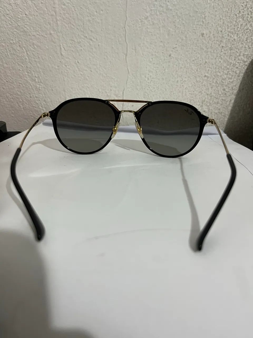 Óculos de Sol Ray-Ban Orginal - Double Bridge Preto e Dourado | Original - Foto 5