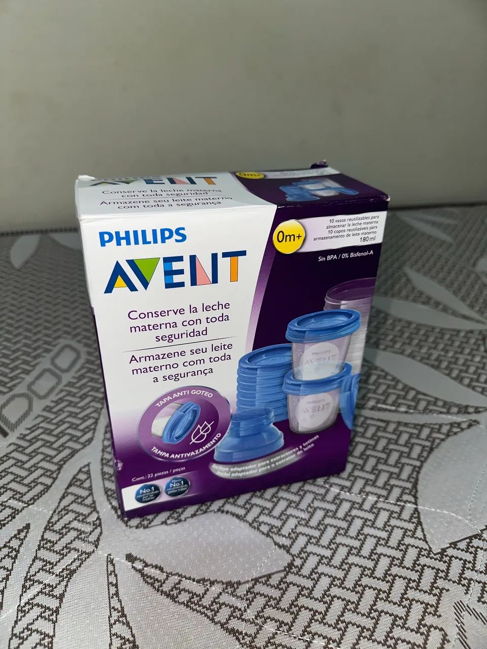 Potes armazenamento de leite materno Philips Avent