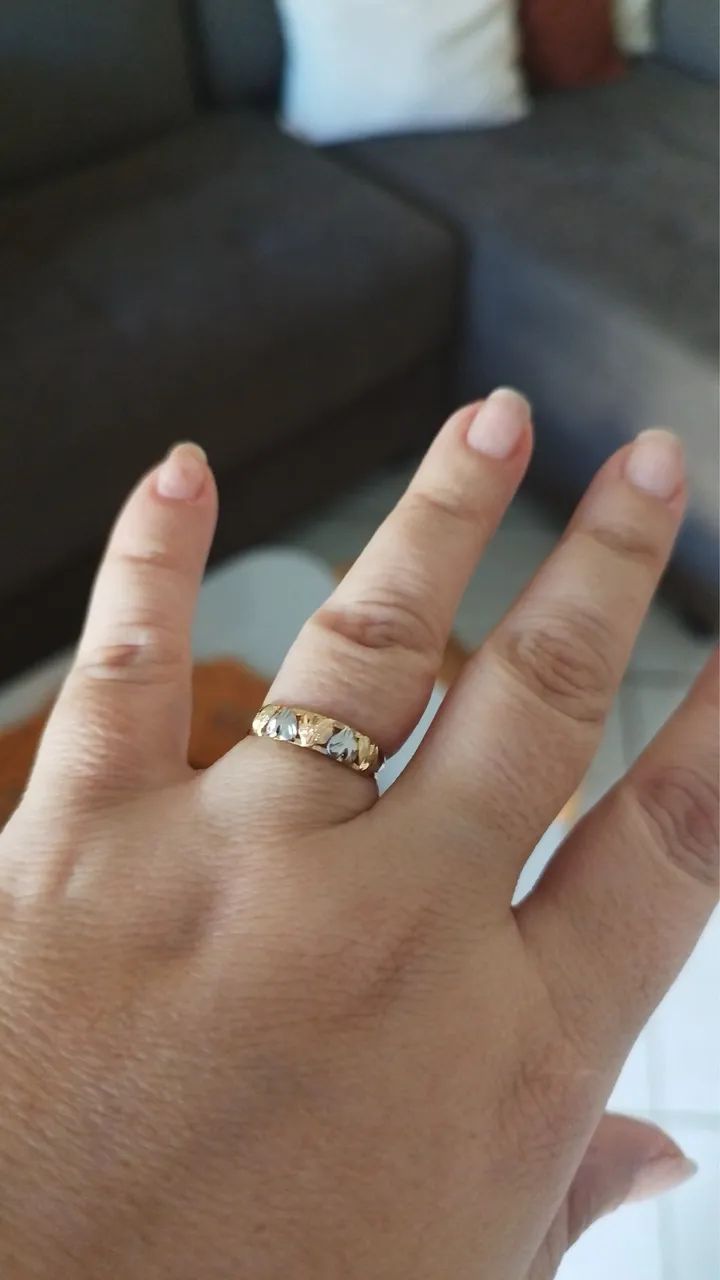 Anel 18 k,aro 16/17 - Foto 2