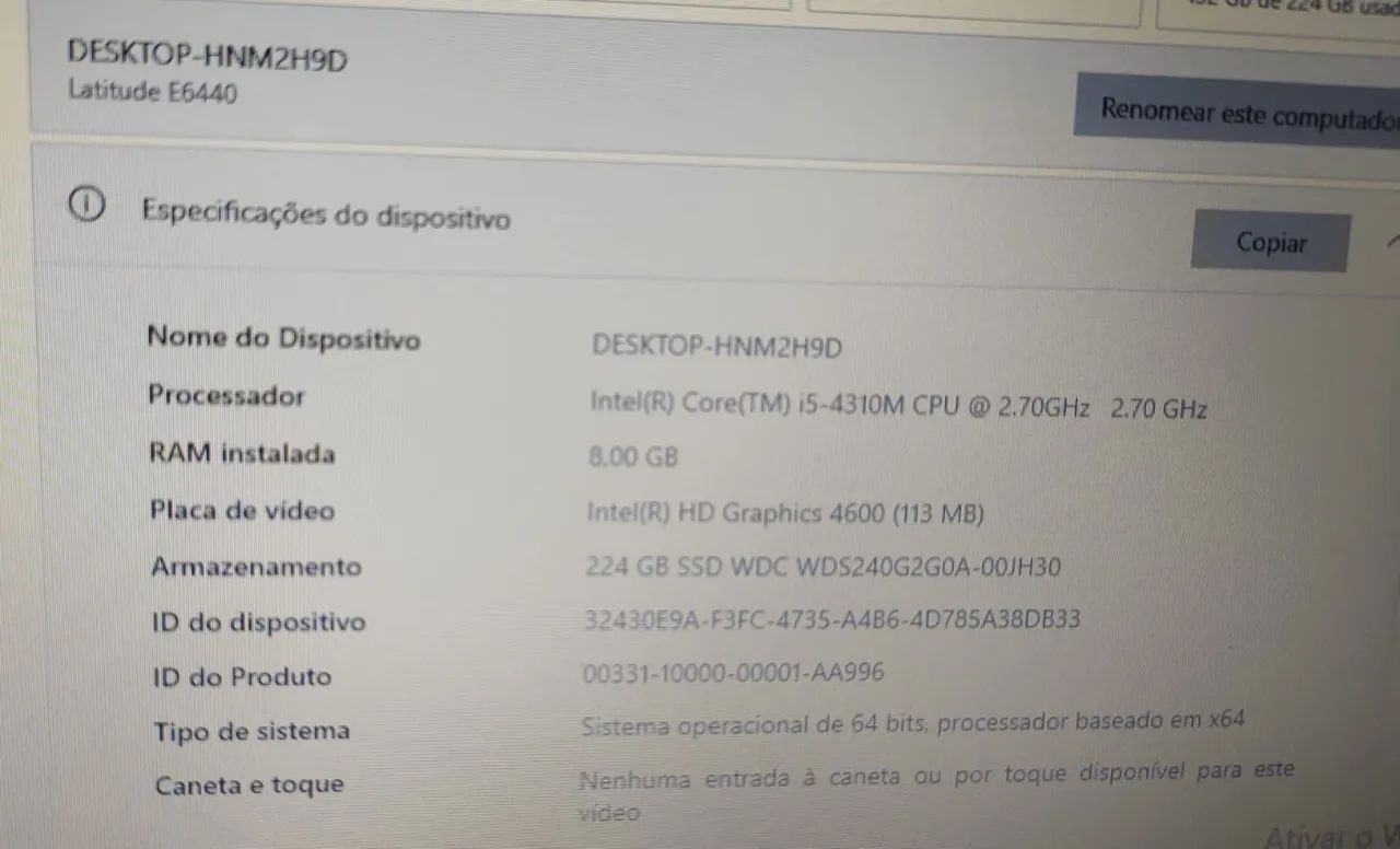 Notebook Dell Latitude E6440 | Core i5 | 8GB RAM | SSD 240GB - Foto 3
