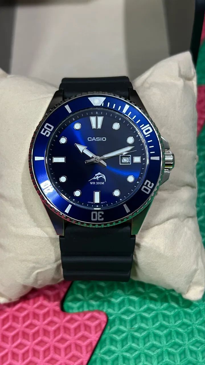 Relógio Casio Duro Marlin Blue Raro