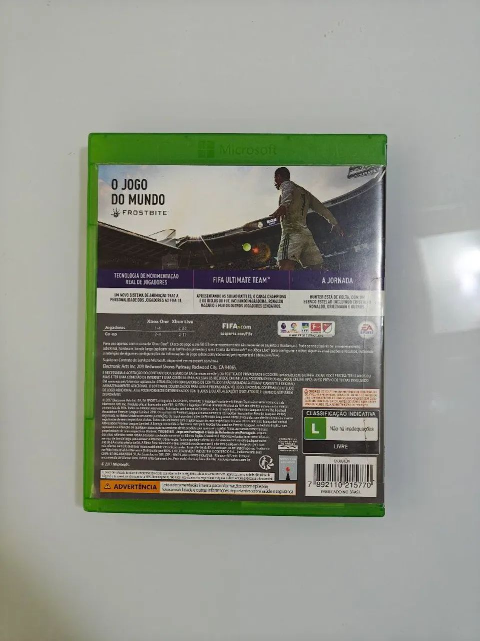 FIFA 18 XBOX ONE ORIGINAL + MANUAL IMPRESSO - Foto 2