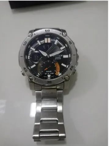 Relógio masculino CASIO EDIFICE Smartphone ECB-20YD-1AJF prateado com Bluetooth - Foto 5
