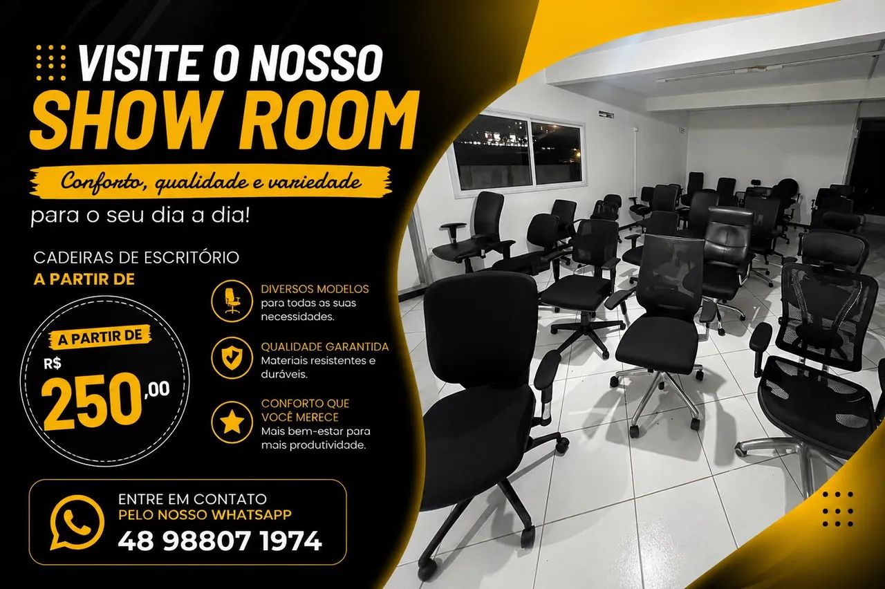 Cadeiras de Escritório Semi Novas | Presidente, Executiva e Mesh