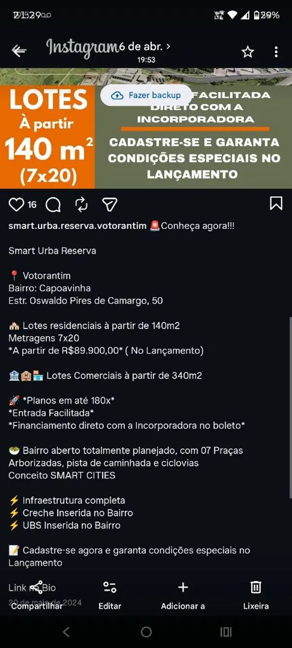 Passo terreno pra assumir dívida 