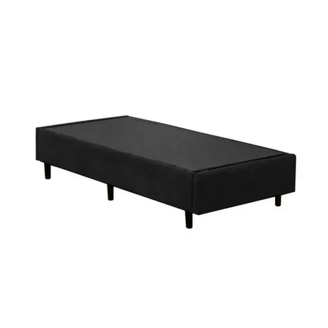 Base Solteiro Suede Preto I Produto Novo - Foto 2
