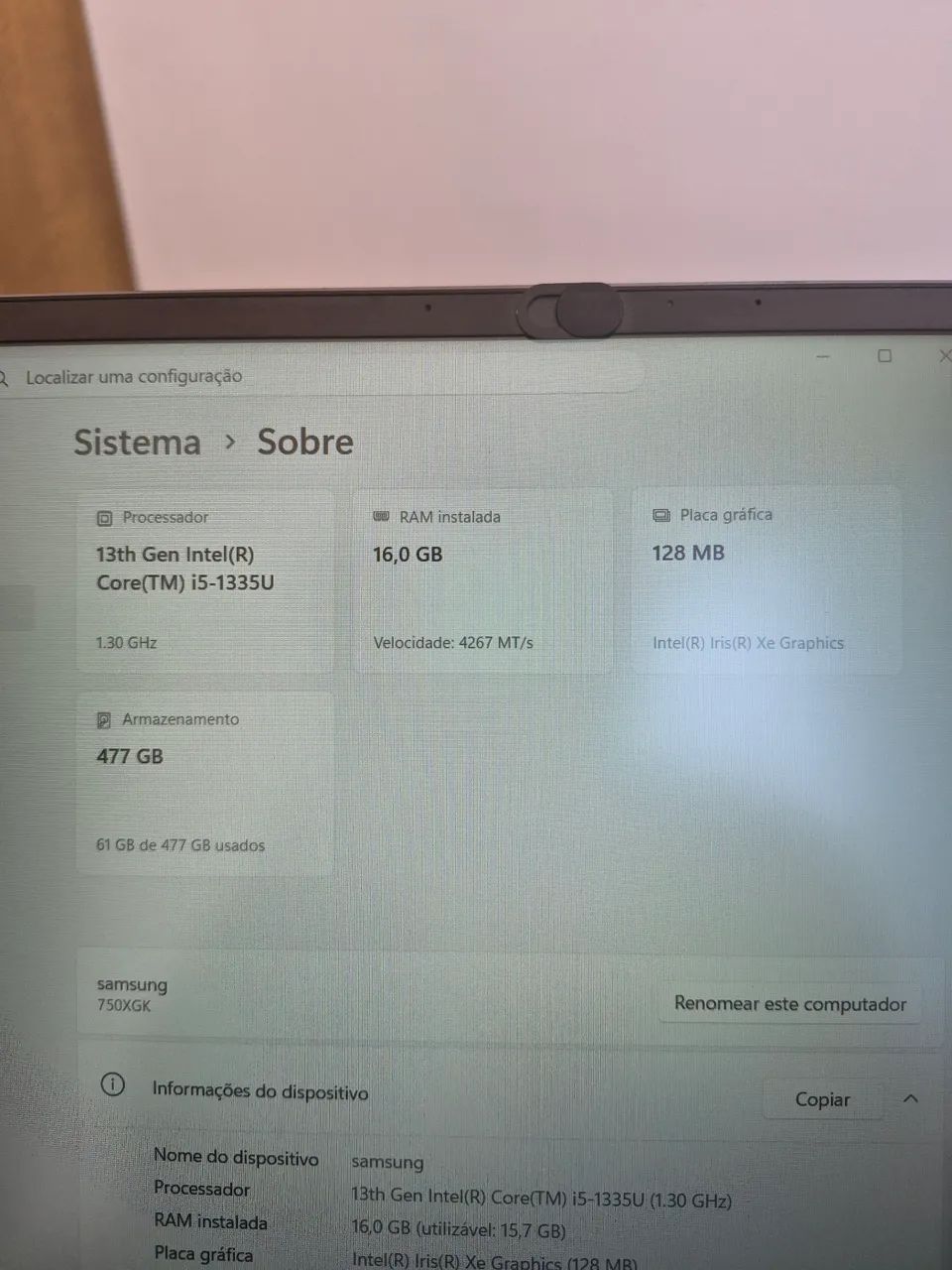 Notebook Galaxy Book4  - Foto 5