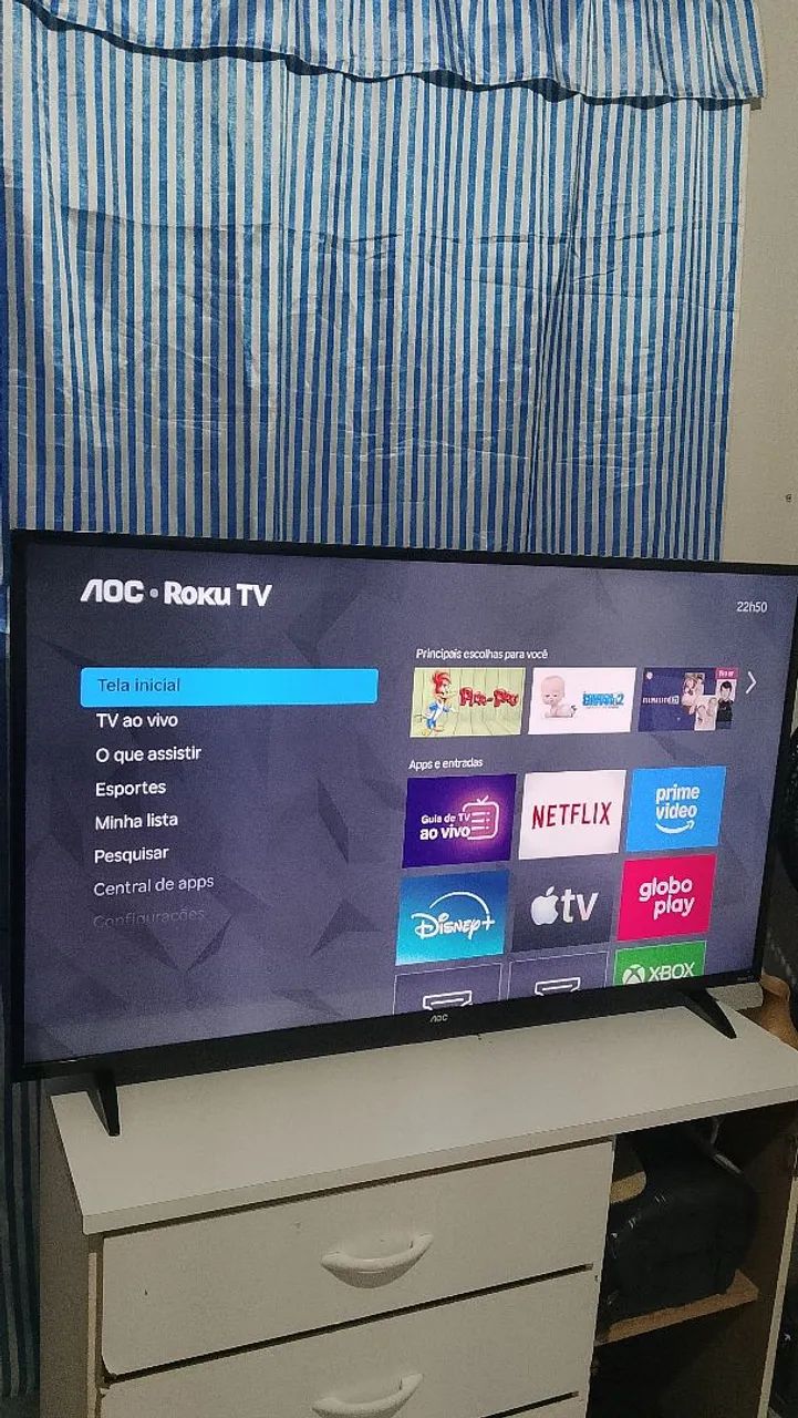 Vendo Smart Tv 43 polegadas AOC Roku  - Foto 2