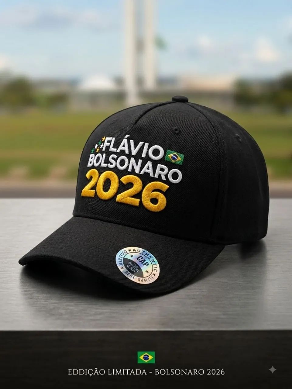 Boné Flávio Bolsonaro 2026
