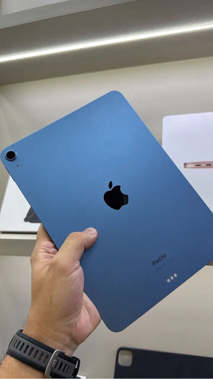 Ipad Air M1 64GB AZUL CAIXA E CABO ORIGINAL!! Impecável 