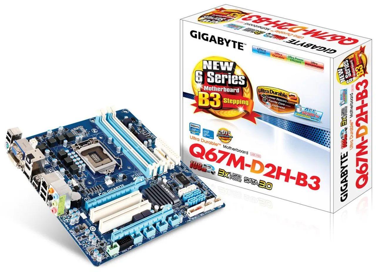 Placa mãe Gigabyte GA-Q67M-D2H-B3 