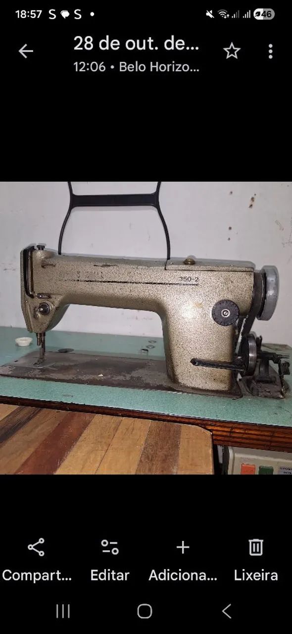 Máquina reta industrial 