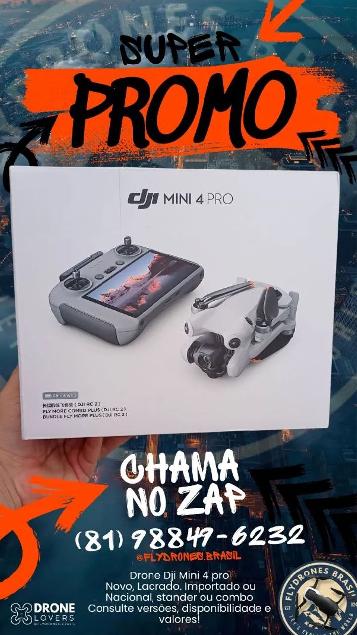 Dji Mini 4 Pro! Novo!