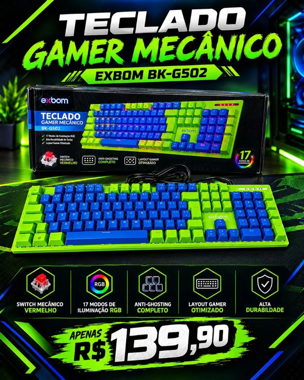 Teclado mecânico gamer - Foto 3