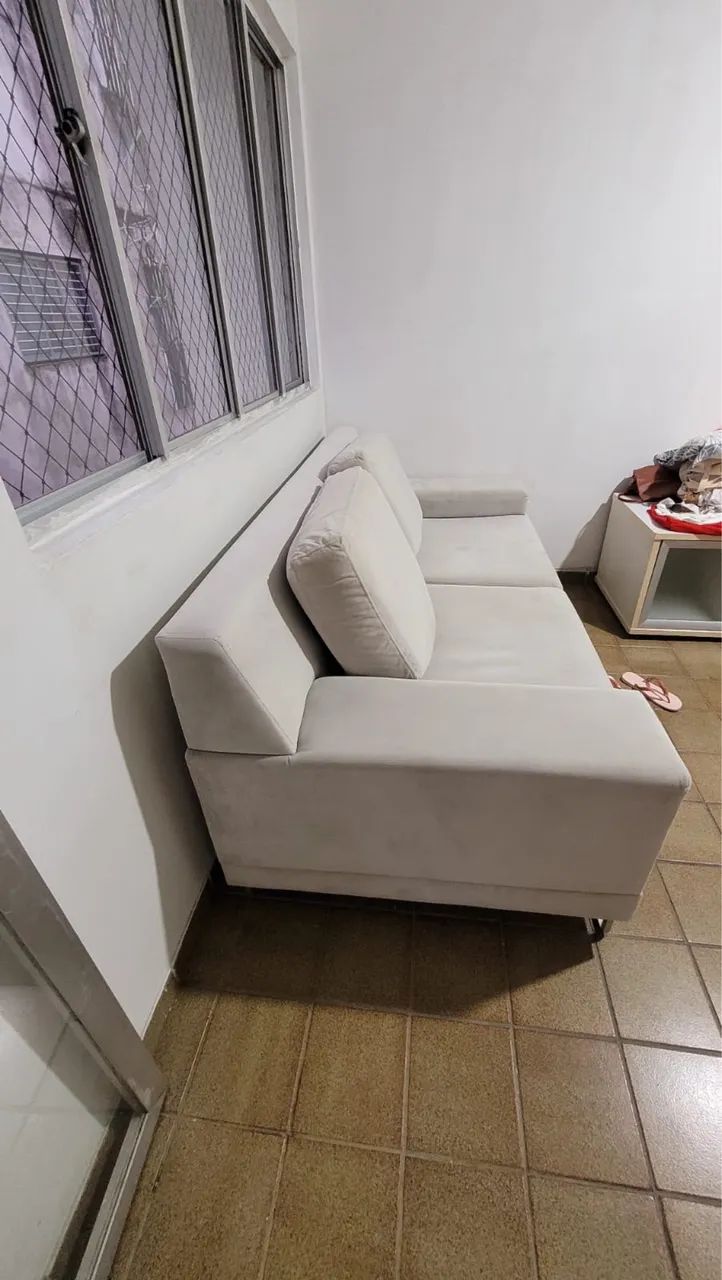 SOFÁ 2 lugares COR OFF WHITE - Foto 2