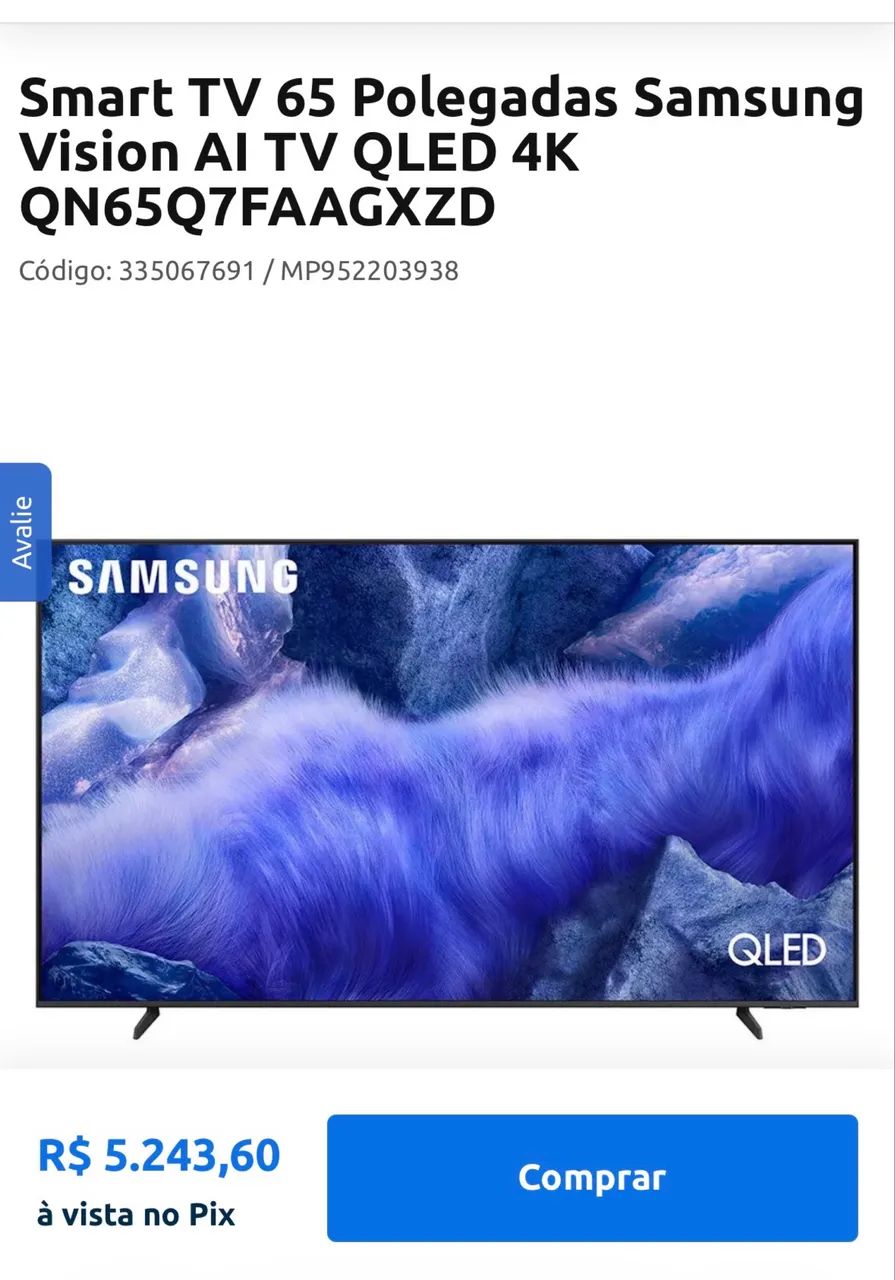 TV 65 polegadas Samsung QLED  - Foto 5