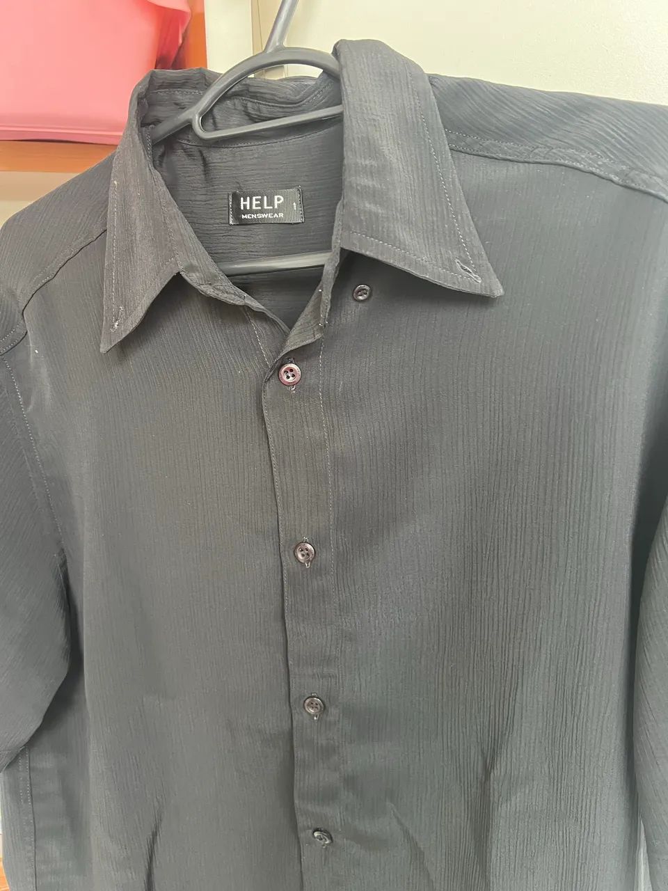 Camisa social preta Help  - Foto 4