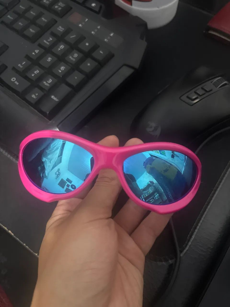 Oculos Spy rosa anti sol