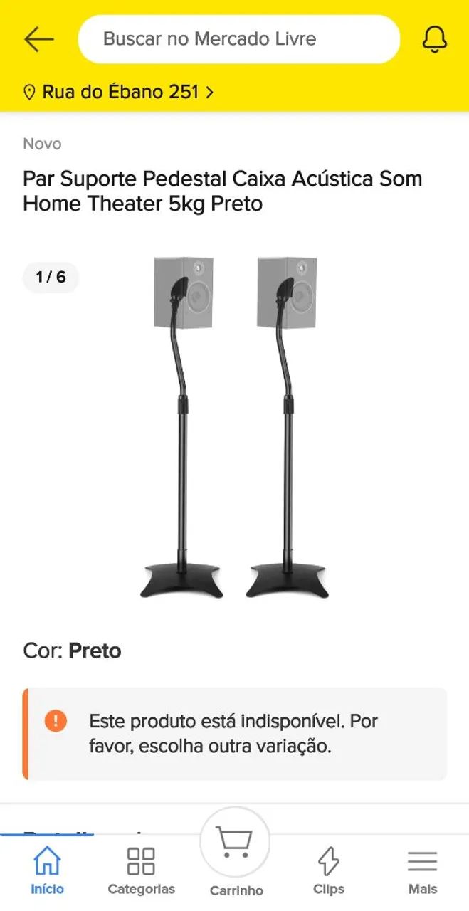 PAR DE SUPORTE PEDESTAL PARA CAIXA ACÚSTICA - Foto 2