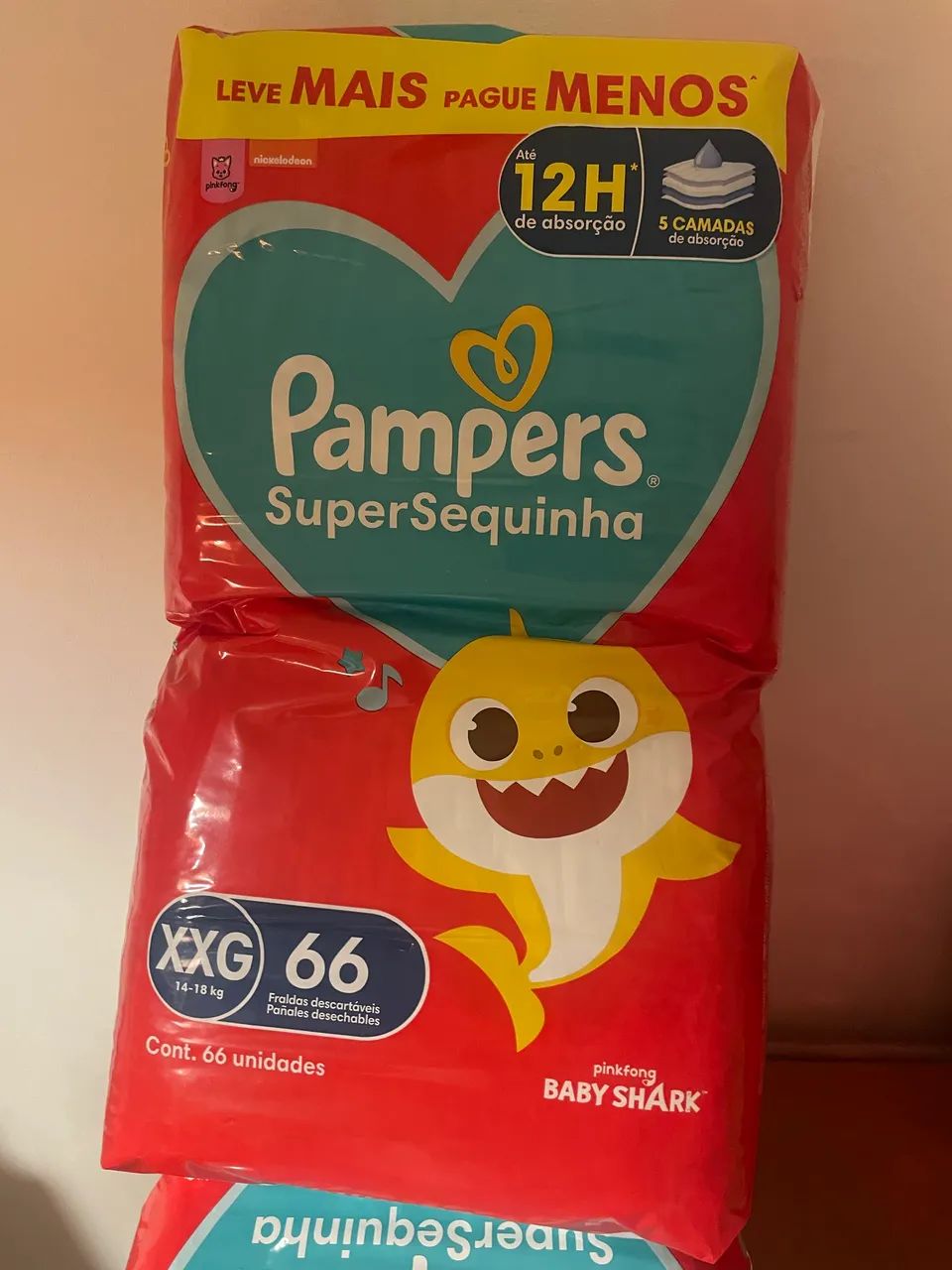 Fralda Pampers  xxg , 80$ casa pacote . - Foto 3