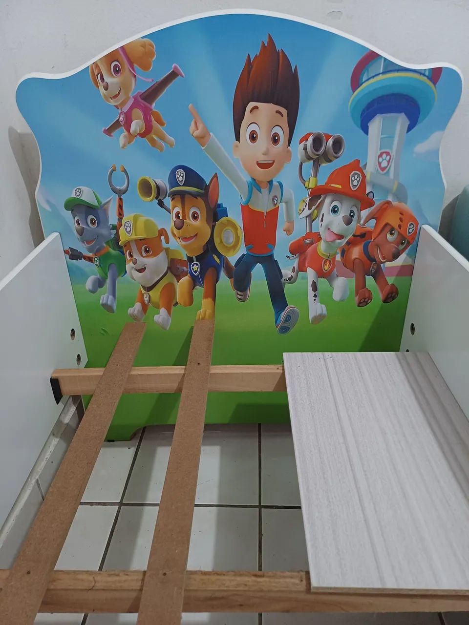 Mini Cama Patrulha Canina com colchão  - Foto 5