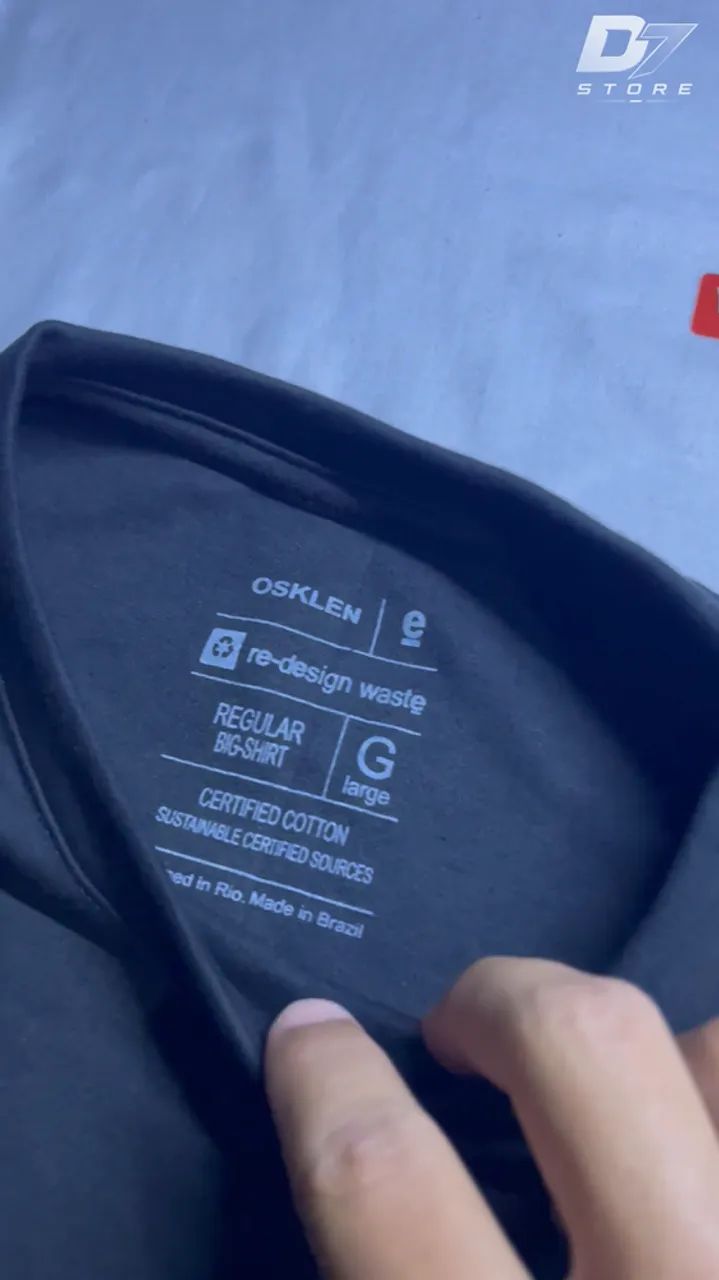 CAMISA OSKLEN BRANCA/PRETA BÁSICA  - Foto 3