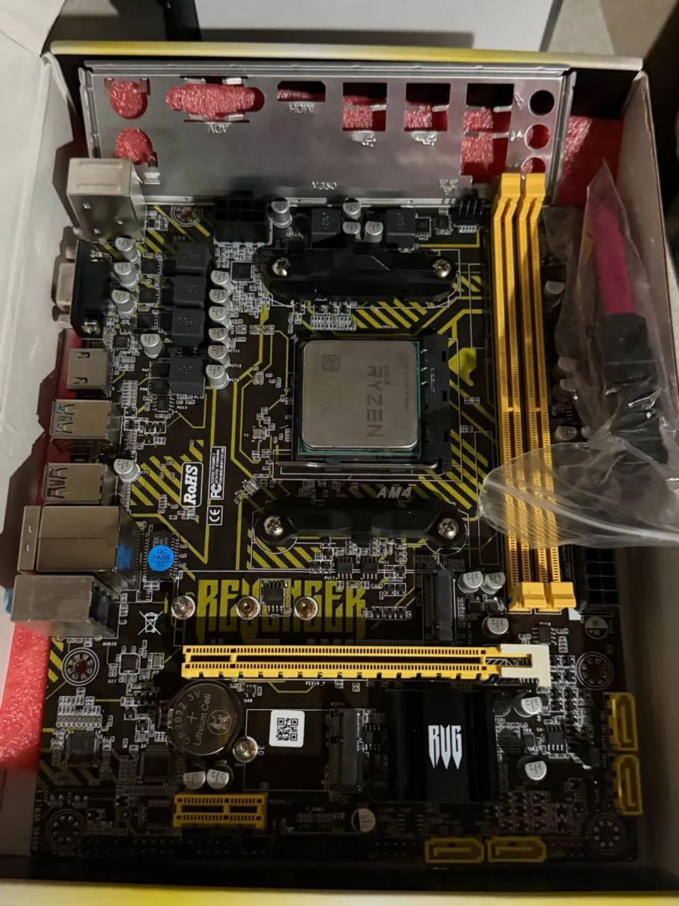 Kit Ryzen 5 2600 placa mãe A320  - Foto 2