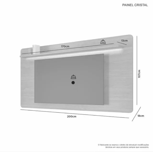 Painel Nobile 70 Cinamomo - Foto 3