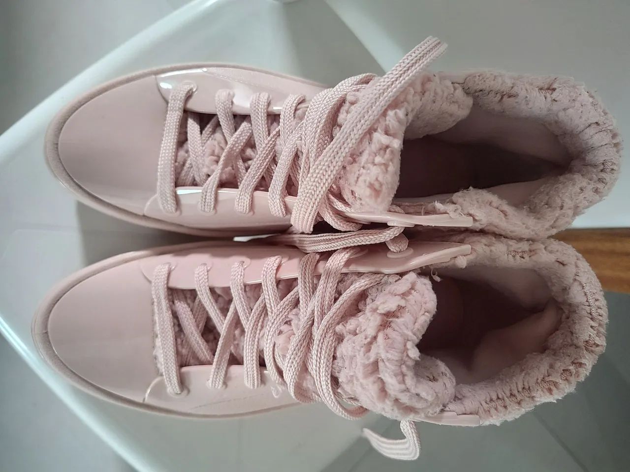 Bota melissa fluffy sneaker rosa  - Foto 3