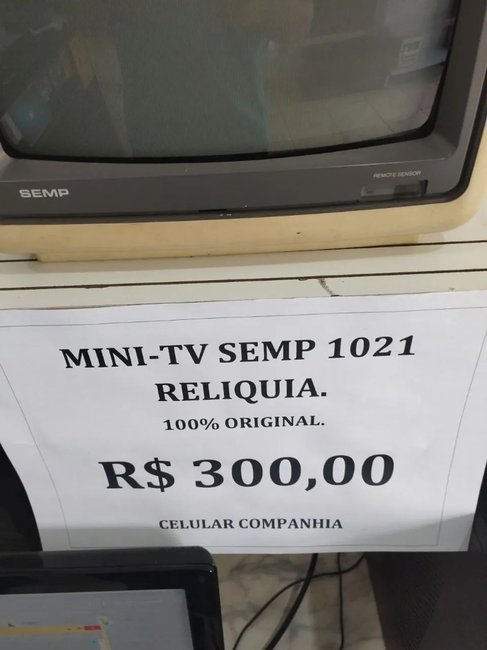 MINI TV SEMP 1021 ORIGINAL RELÍQUIA VINTAGE - Foto 5