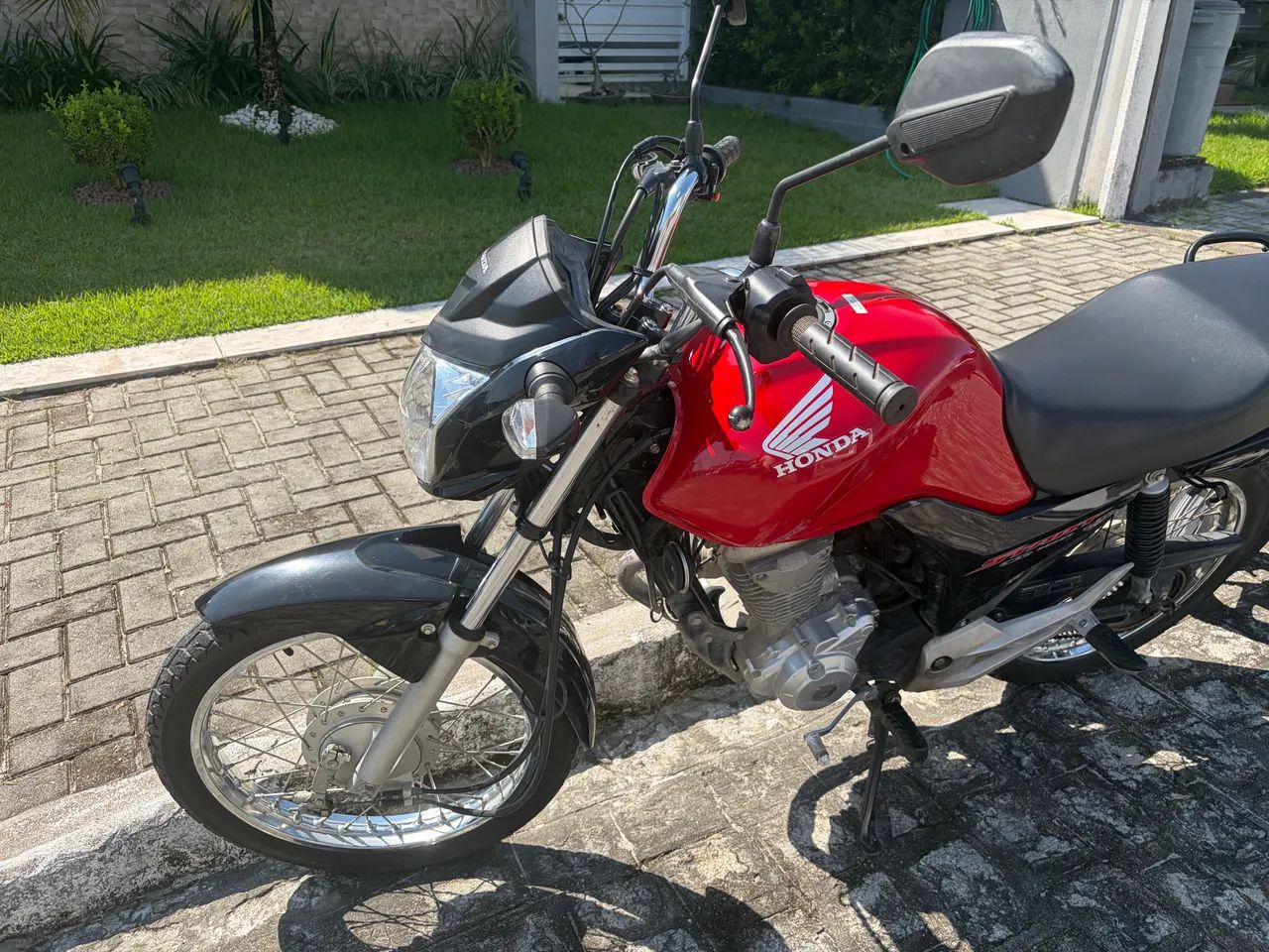 Moto CG 160 Start vermelha 2024