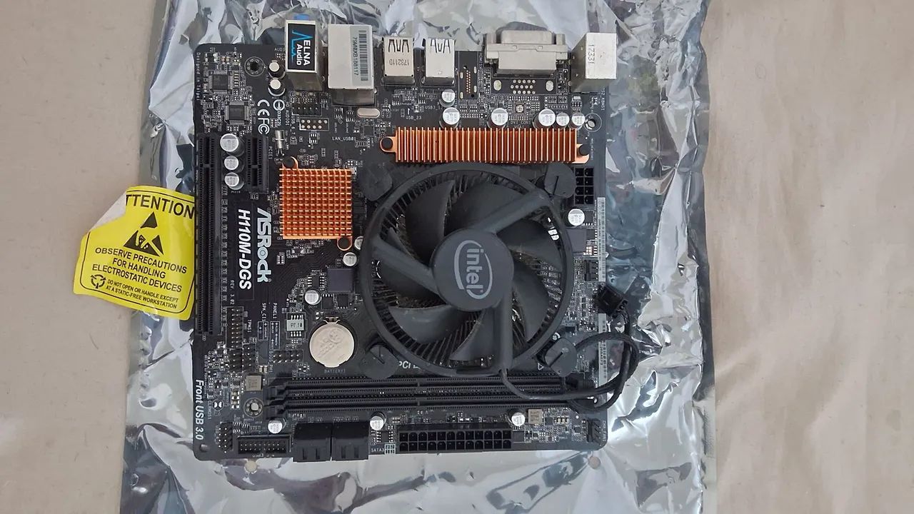 Kit placa mãe + processador intel genéricos  - Foto 2