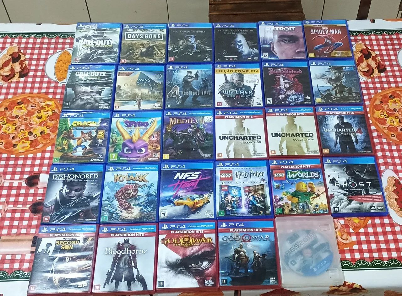 LOTE JOGOS DE PS4!