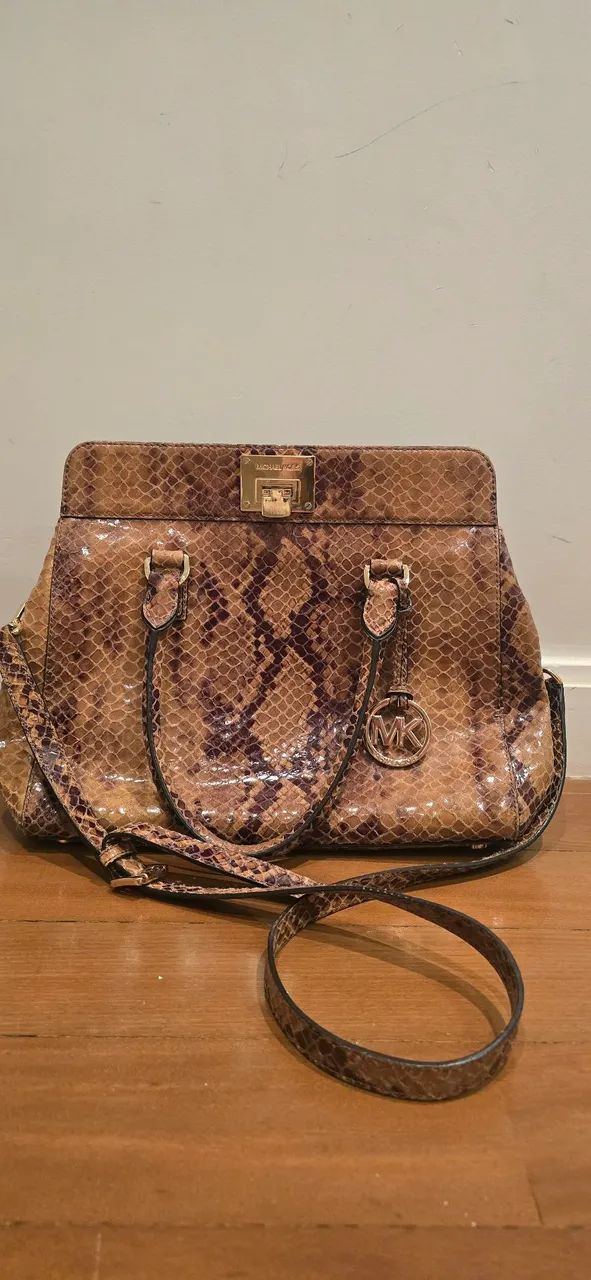Bolsa Michael Kors original couro de cobra! 