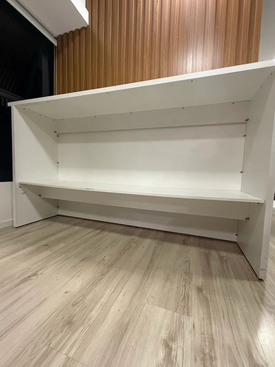 Balcão Branco Estoque Escritório Em MDF