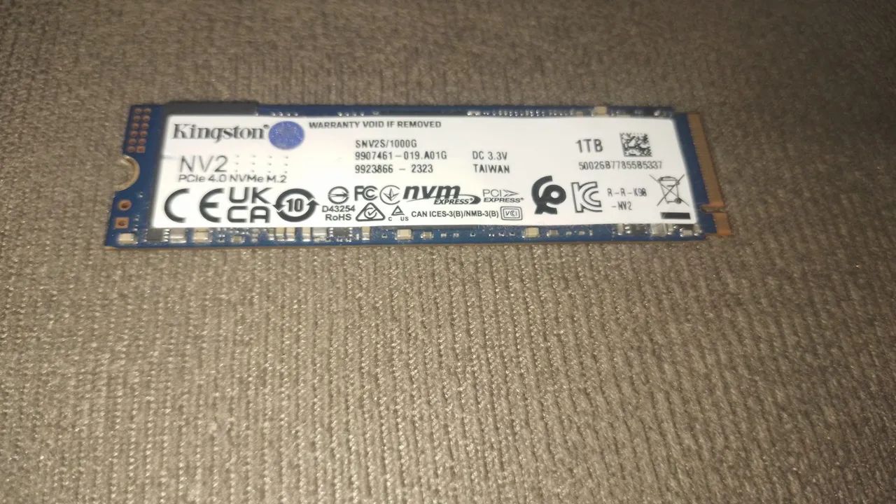 Vende-se SSD Kingston  Modelo: NV2 (SNV2S/1000G) - Foto 2