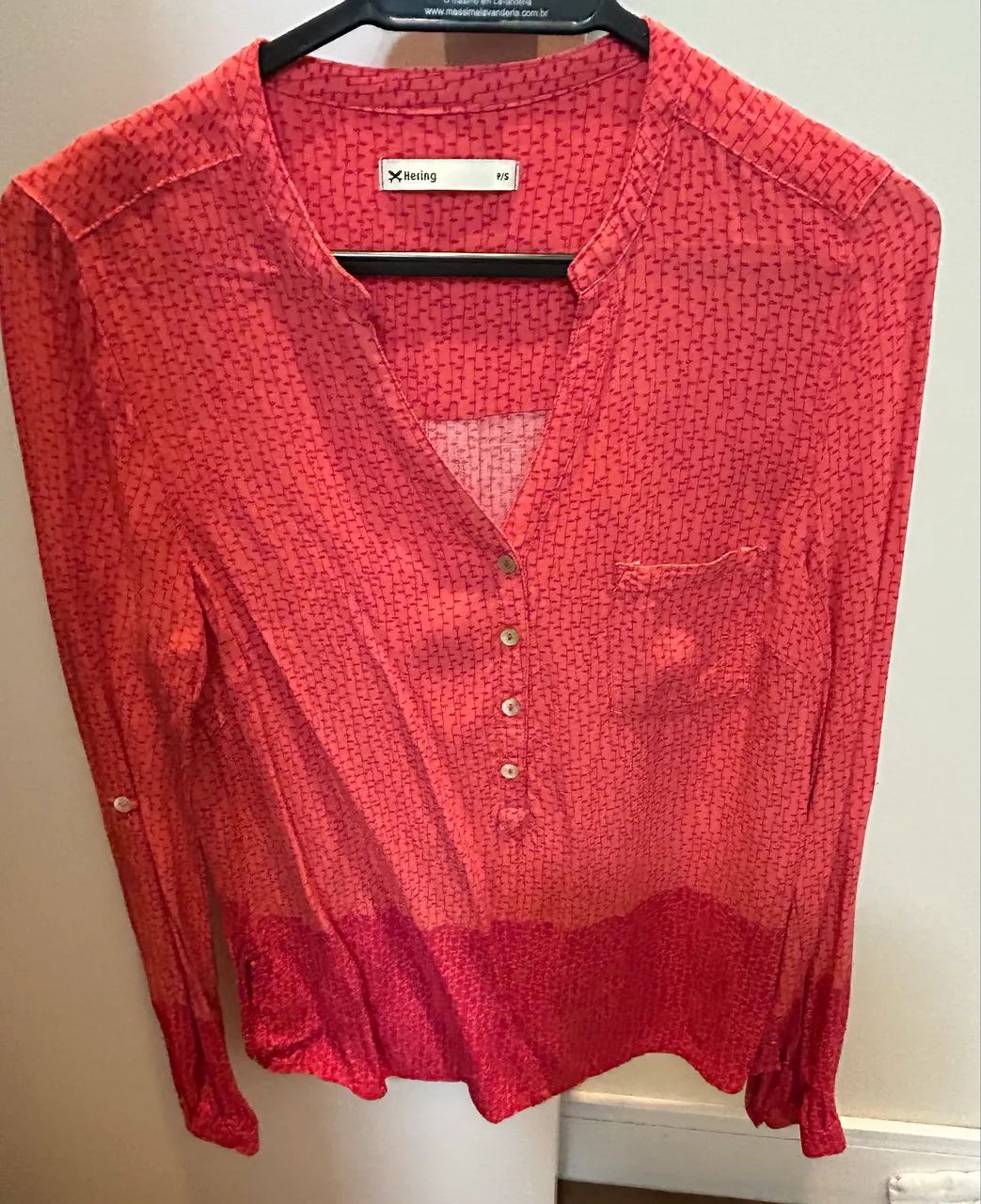 SEM USO.Camisa Hering NOVA tamanho P - Foto 4