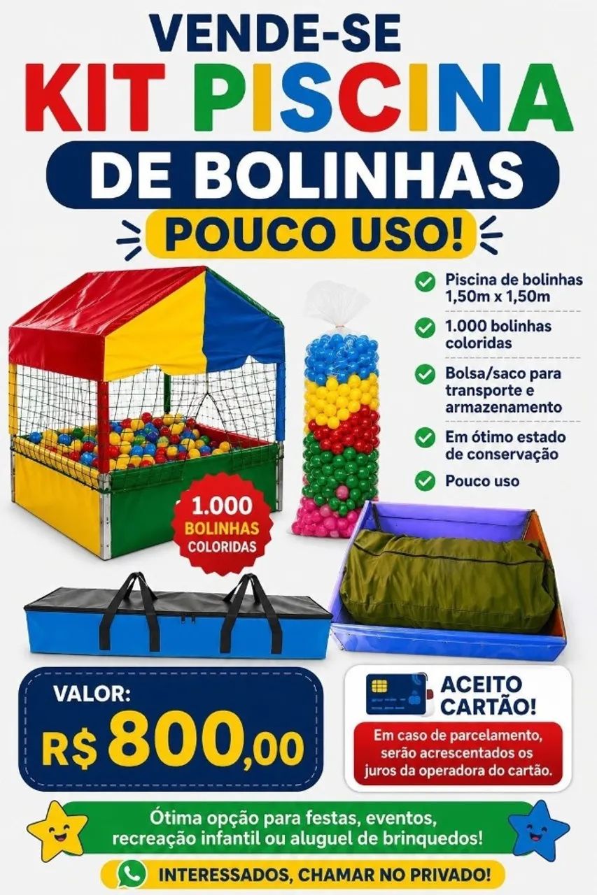 Kit Piscina de bolinha 