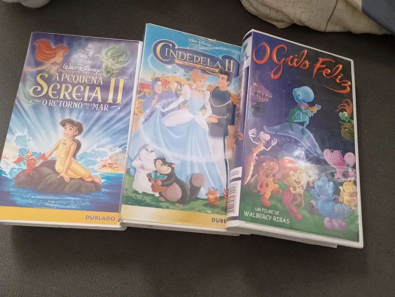 VHS infantil lote com três dublado 