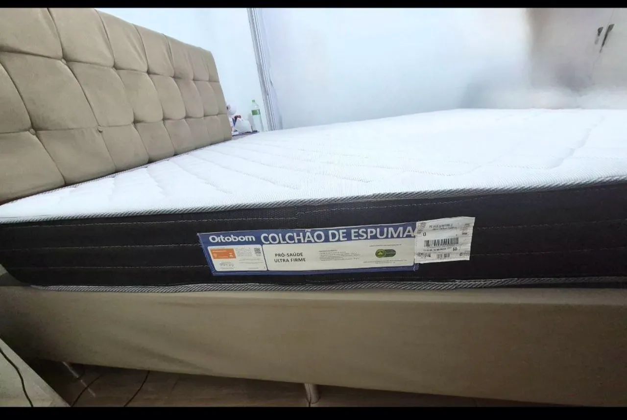 Vendo colchão  ortobom com base king size - Foto 2