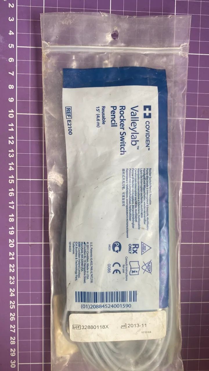 CANETA COMANDO MANUAL MONOPOLAR REUTILIZÁVEL | VALLEYLAB E2100