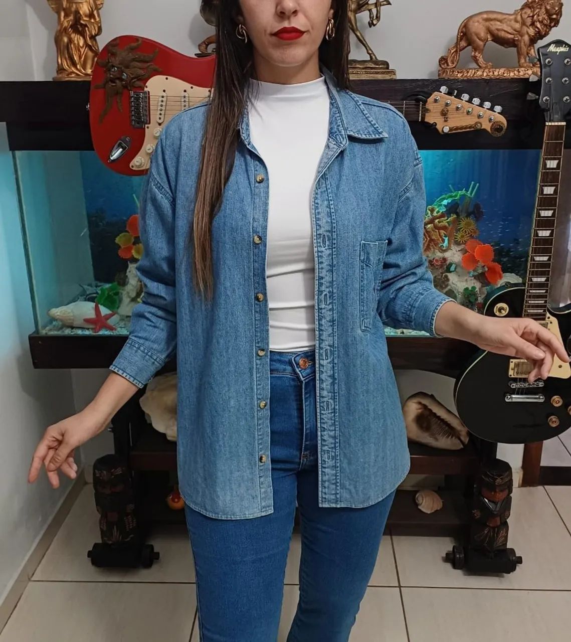 Camisa jeans Hard Rock original  - Foto 4