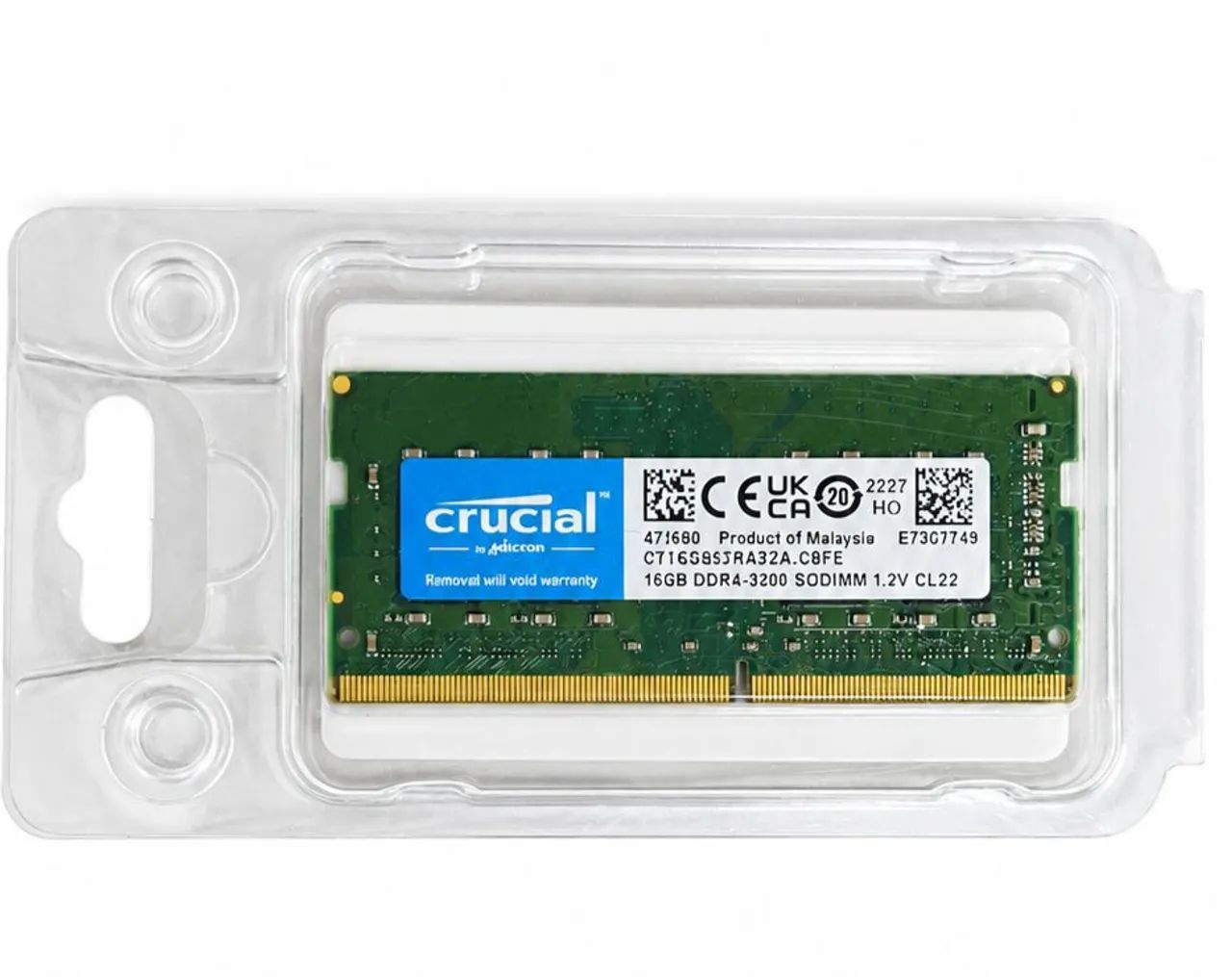 Vendo DDR4-3200 CRUCIAL - Memória RAM - Parque dos Jequitibás
