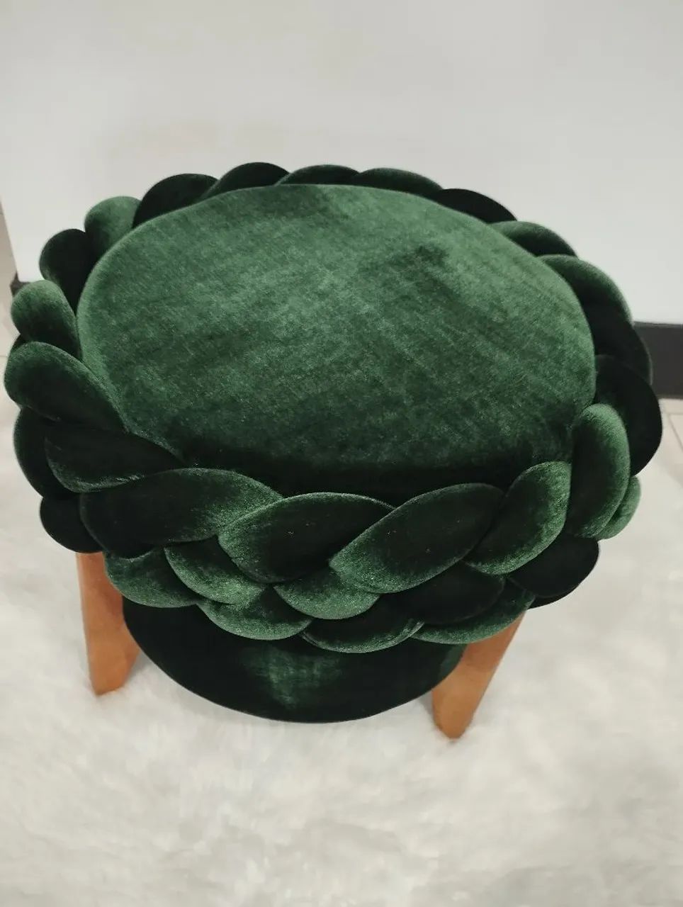 Puffs trançado para decoração  - Foto 4