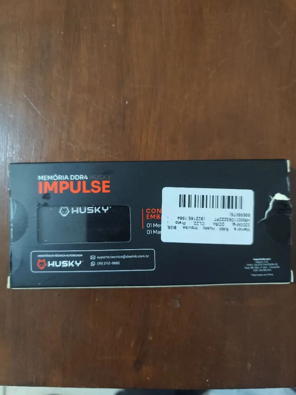 Memória Ram Husky Impulse DDR4 8gb NOVA