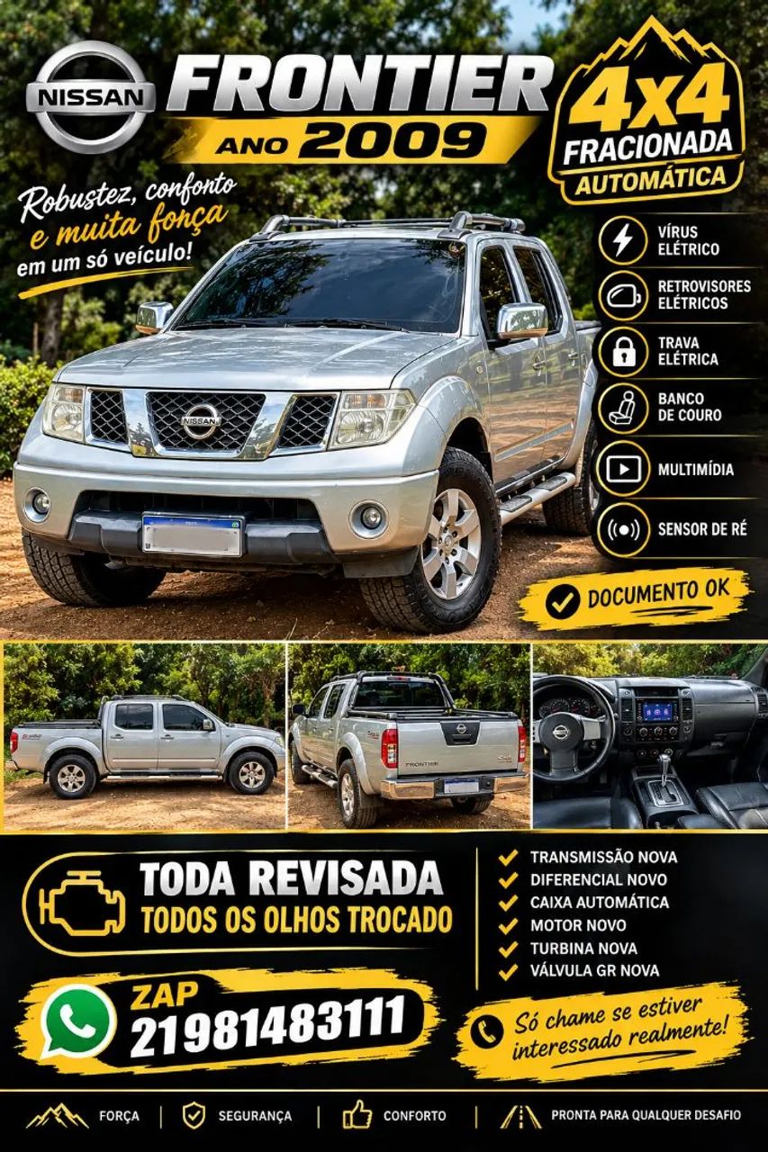 Nissan Frontier LE CD 4X4 2.5 TB DIESEL AUT. 2009