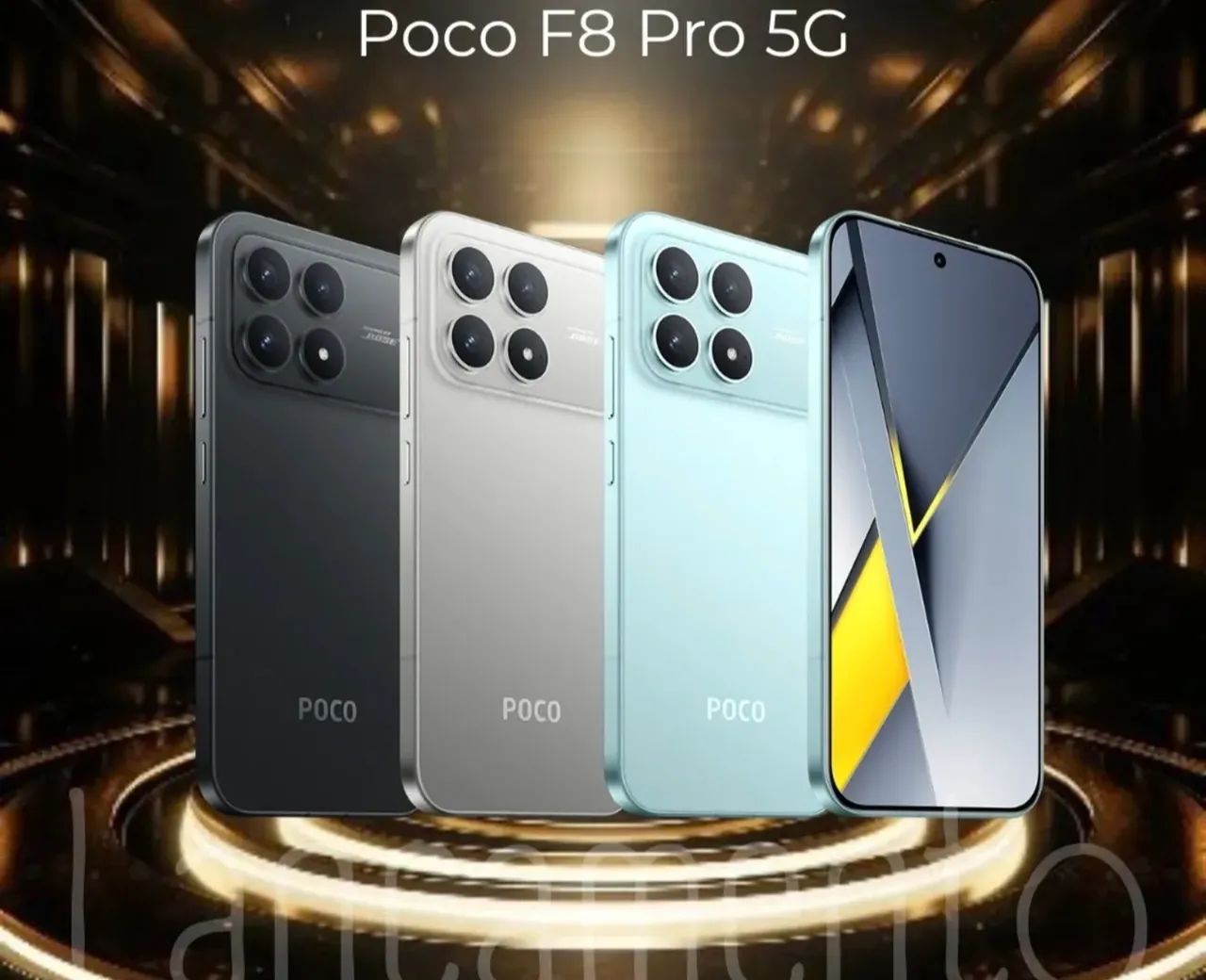 Xiaomi Poco F8 Pro 512/12- Silver Preto Azul Novo Lacrado